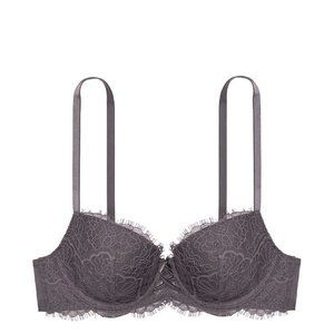 NWT Victoria's Secret Lightly Lined Lace Demi Bra | 34A | Light Grey